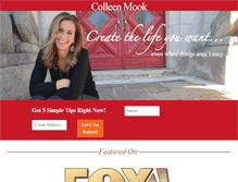 Tablet Screenshot of colleenmook.com